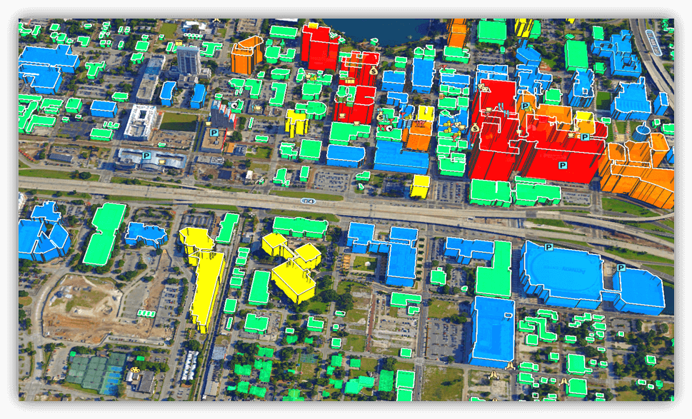 A aerial view of a city AI-generated content may be incorrect.